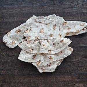 Cynthia Rowley Cream Floral Onesie